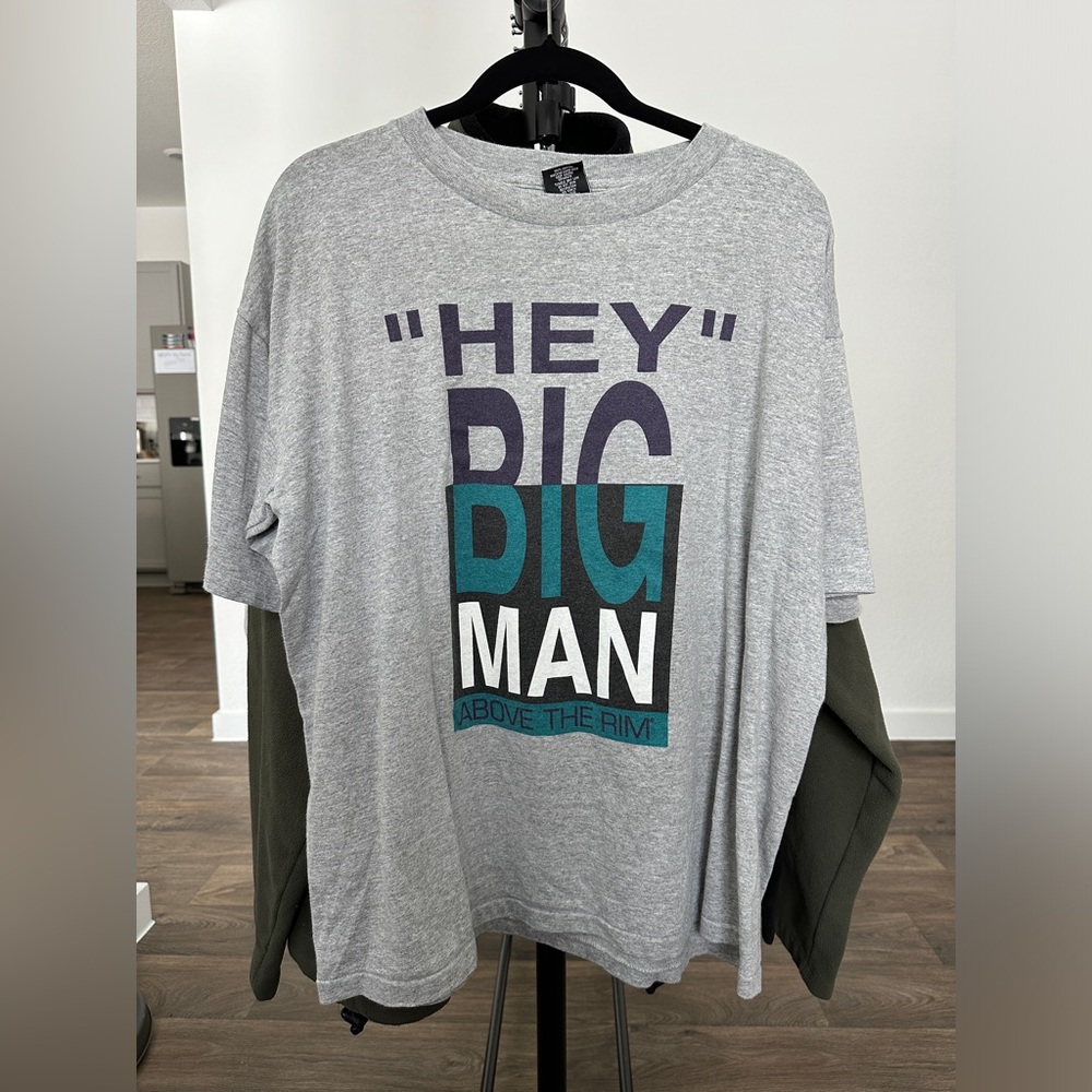 Vintage 90s “Hey” Big Man Above The Rim Reebok Shirt